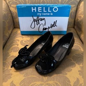 Jeffrey Campbell Ibiza Last Handmade Twig Size 6 Black Pump Oxford